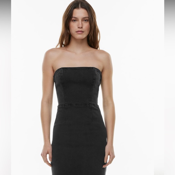 NWT '90S TUBE MAXI DENIM DRESS - Picture 11 of 11